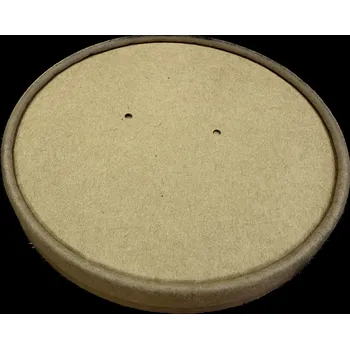 Jednorázové nádobí Bio produkty Víčko papírové na misku na polévku (cena za 25ks)