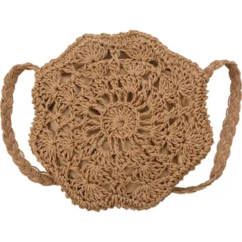 Kabelka Přírodní drhaná kabelka přes rameno - Ø 20 cm