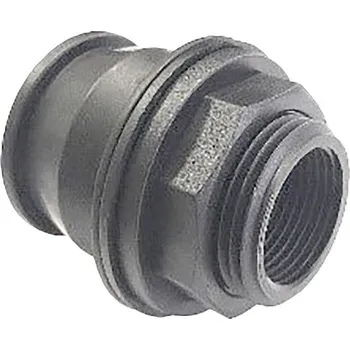 Instalatérský materiál Průchodka s vnitřním závitem a těsněním 3/4" x 1/2" plastová