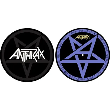 podložka na gramofon (set 2ks) ANTHRAX - PENTATHRAX / FOR ALL KINGS - RAZAMATAZ