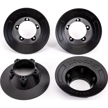 RC vybavení Traxxas kolo 3.8", pneu Sledgehammer: Poklice disku černá (4) (pro #9572)