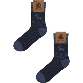 Dámské ponožky Alpaka Sobík - modrá Velikost: 35-38