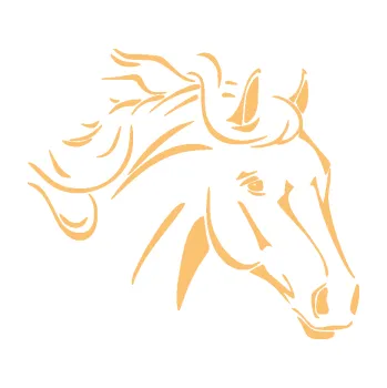 Samolepící dekorace SAMOLEPKA Kůň 092 pravá (08 - béžová) NA AUTO, NÁLEPKA, FÓLIE, POLEP, TUNING, VLASTNÍ TEXT, TISK, AUTOSAMOLEPKY.cz, POLEPY, OBRÁZEK, LOGO, SAMOLEPKY