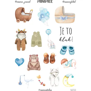 samolepka Samolepky MINIMEE - Je to kluk!