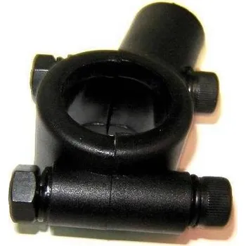 Zrcátko pro motocykl Objímka uchycení zrcátek (závit M10) Stříbrná levotočivý