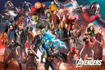 Plakát Curepink Avengers: Endgame Line Up 61 x 91,5 cm