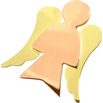 Přívěsek ŠPERKY-NM, Zlatý anděl malý žluto červený 1039