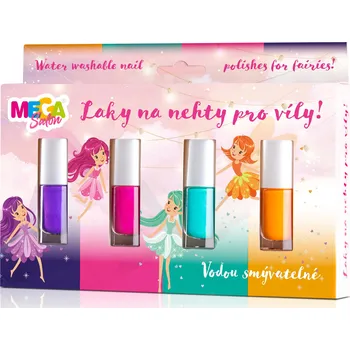 Lak na nehty Megasalon Dětská perleťová sada laků na nehty 4 ks