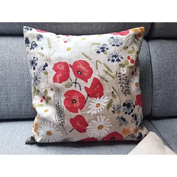 Povlak na polštářek Snový svět Letní kvítí lněný povlak na polštář Rozměr polštáře: Polštář 50x70 cm