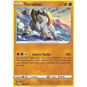 Volný čas Pokémon SIT 097/195 Terrakion - Silver Tempest Stav: Near Mint, Verze: HOLO