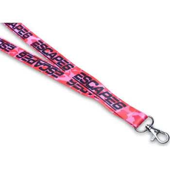 Klíčenka Escape6 s logem Escape6 růžová