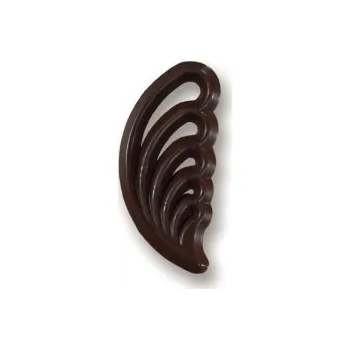 Jedlá dekorace na dort Filigrány čokoládové tmavé - Vějíř / Křídlo 500 ks