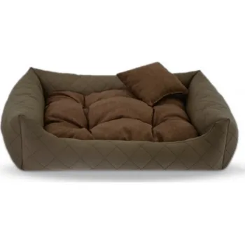 Pelíšek pro psa FANCY obdélníkový pelech pro psa, béžový - 90 cm x 75 cm