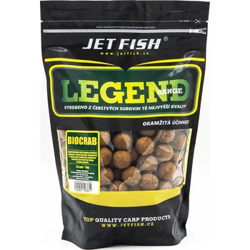 Nástraha Jetfish Jet Fish Boilie Legend Range - Biocrab - 20 mm Hmotnost: 3 kg
