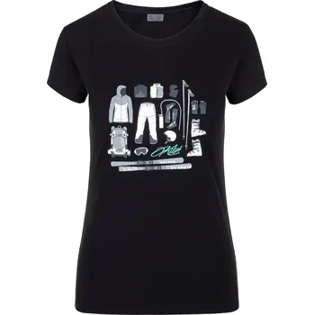 Kilpi dámské funkční tričko s krátkým rukávem Tornes-W Barva: černá, Velikost: 44