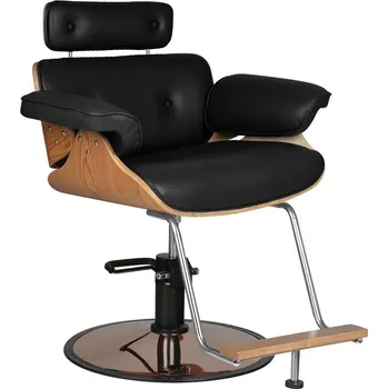 Kadeřnické křeslo GABBIANO KADEŘNICKÁ KŘESLO FLORENCIE S NASTAVITELNOU HLAVOU ČERNÁ