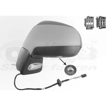 Auto zrcátko Vnější zpětné zrcátko VAN WEZEL 4076817