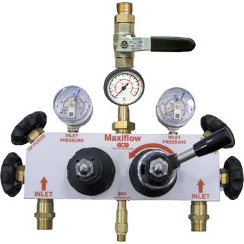 Příslušenství ke svářečce GCE Redukční stanice MAXIFLOW 2/2 ACETYLEN 25/1,5 Bar