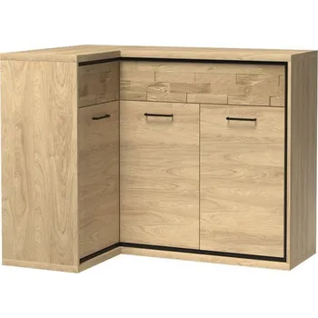přebalovací pult a komoda Casarredo Komoda rohová PILETAS M-15 dub hickory levá