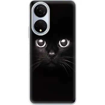 Odolné silikonové pouzdro iSaprio - Black Cat - Honor X7