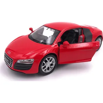autíčko Welly Audi R8 V10 Coupé, červená 1:34-39