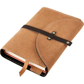 Obal na knihu Variabilní obal s nýty Barva kůže: Medová semiš (D539)