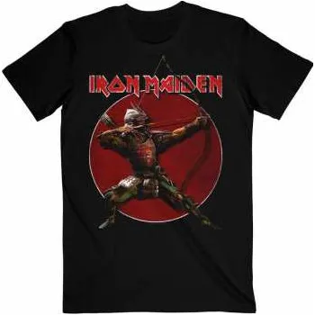 Pánské oblečení Merch Iron Maiden: Tričko Senjutsu Eddie Archer Red Circle XL 2022