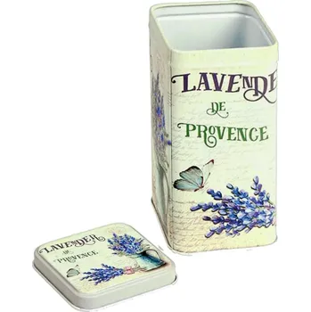 Dóza na potraviny Plechová dóza Lavender (Dóza na různé potraviny)
