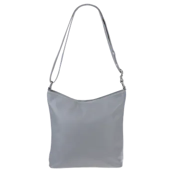 Kabelka NovaKabelka.cz Kožená italská crossbody kabelka Ebe Grigia Chiaro