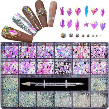 DENATO s.r.o. Luxusní sada broušené kamínky XXL GLAMOUR Pearl