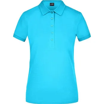 Dámská košile James&Nicholson Dámská polokošile JN709 Turquoise S