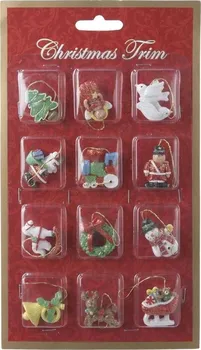 Vánoční ozdoba Set mini vánočních ozdob Christmas Trim 12 ks