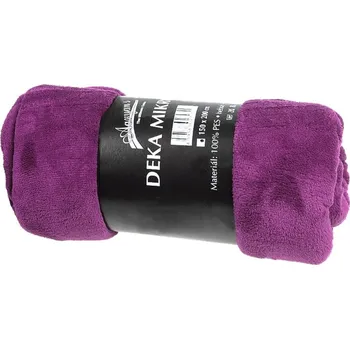 deka Deka Aaryans mikrovlákno fialová (Deka na postel Přehoz mikroplyš)