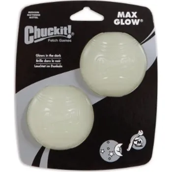 Hračka pro psa Míček CHUCKIT! Max Glow (M) 6,5cm (2ks)