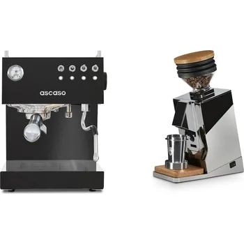 Kávovar Ascaso Steel DUO, Black + Eureka Mignon Single Dose, Chrome &…
