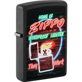 Zapalovač Benzínový zapalovač Zippo Neon Sign