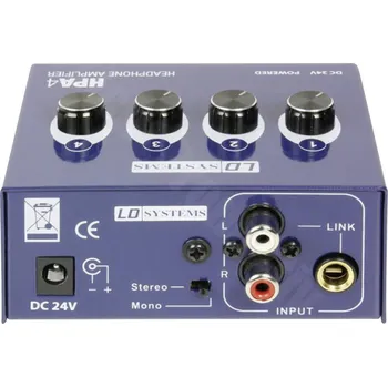 Elektronika LD Systems LDHPA4 sluchátkový zesilovač modrá