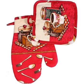 Chňapka Kuchyňská chňapka Hana s podložkou (kuchyňská rukavice online s podložkou)