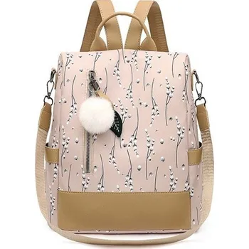 Městský batoh Dámský Crossbody batůžek s popruhem Kočičky Béžový, Model Bez přívěšku Lifestyle 97k-cube