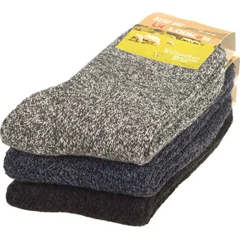 Dámské ponožky Ovčí ponožky dámské Looken W9250A 3páry (Teplé ponožky na zimu pre ženy 3 páry v balení)