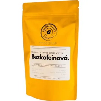 Káva Brazílie Santos Decaf Swiss water – bezkofeinová káva (Čerstvě pražená káva)