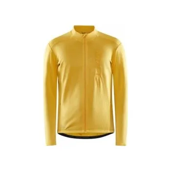 cyklistický dres CRAFT CORE SubZ LS M žlutá 1911170-549000 M; Žlutá dres + DÁREK DLE VÝBĚRU!