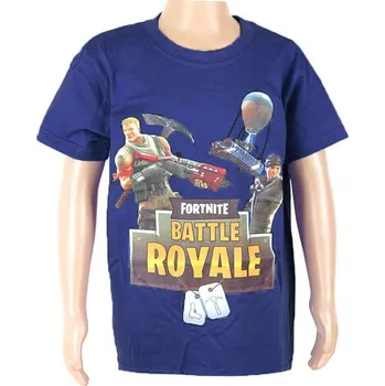 Chlapecké tričko dětské tričko Fortnite Battle Royale modré (tričko pro děti s námětem počítačové hry)