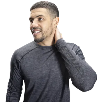 Pánské tričko Bauer Triko FLC LS Training GRAY Sr