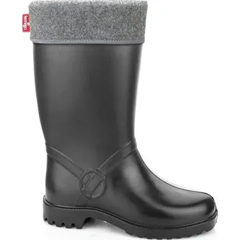 Pánské holínky Holínky / gumáky zateplené dámské HORSE ČERNÉ