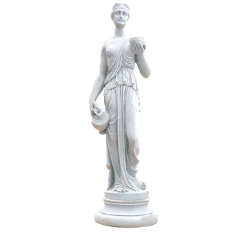 Zahradní dekorace Zahradní socha 60 cm dívka s miskou