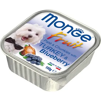 Krmivo pro kočku Paštika MONGE Fruit - krocan s borůvkou 100g