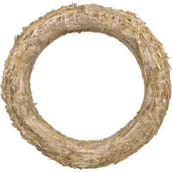 Kroužek slaměný - d15 / 3 cm - 10 ks