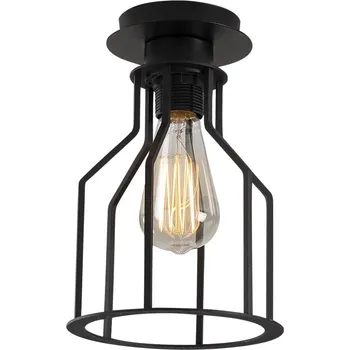 Kovový lustr Alacati I černý