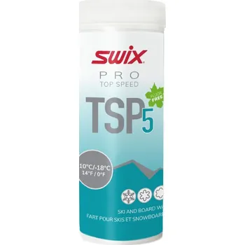 Lyžařský vosk SWIX vosk TSP05-4 Top speed 40g -10/-18°C tyrkysov